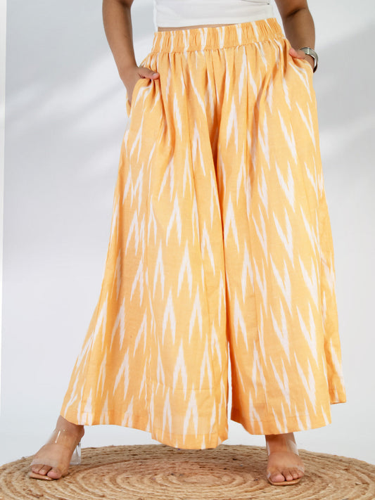 Amber Ikat Flared Palazzo