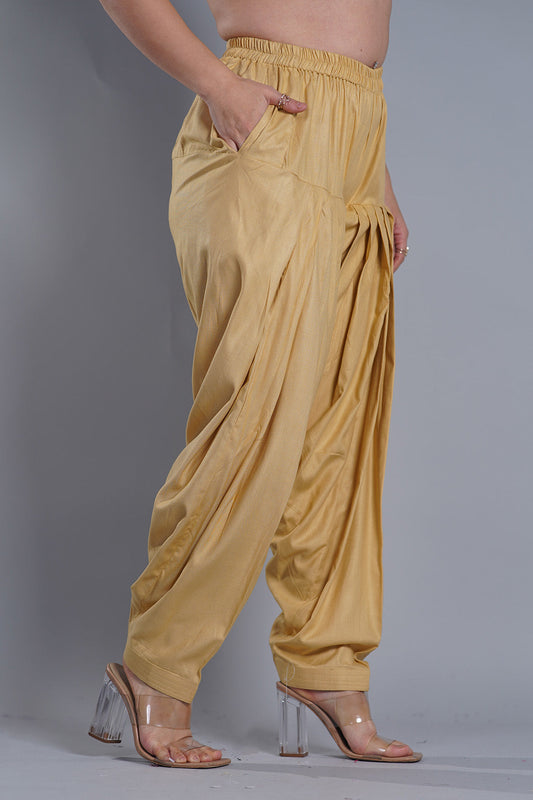 Beige Rayon Salwar