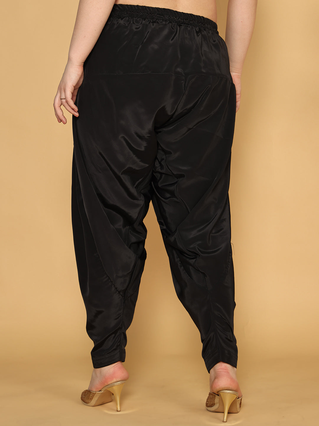 Black Crepe Silk Salwar