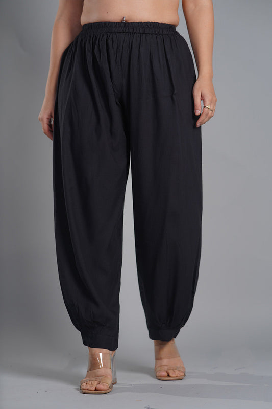 Black Rayon AfghaniSalwar