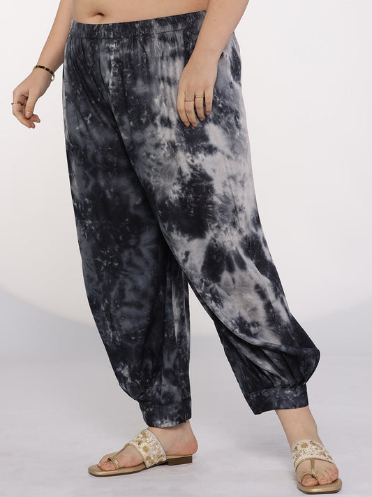 Black TieDye AfghaniSalwar