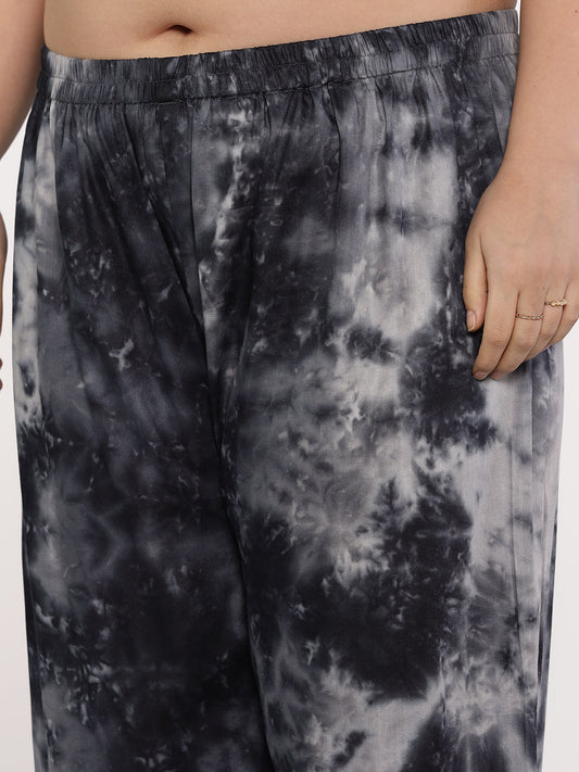 Black TieDye AfghaniSalwar