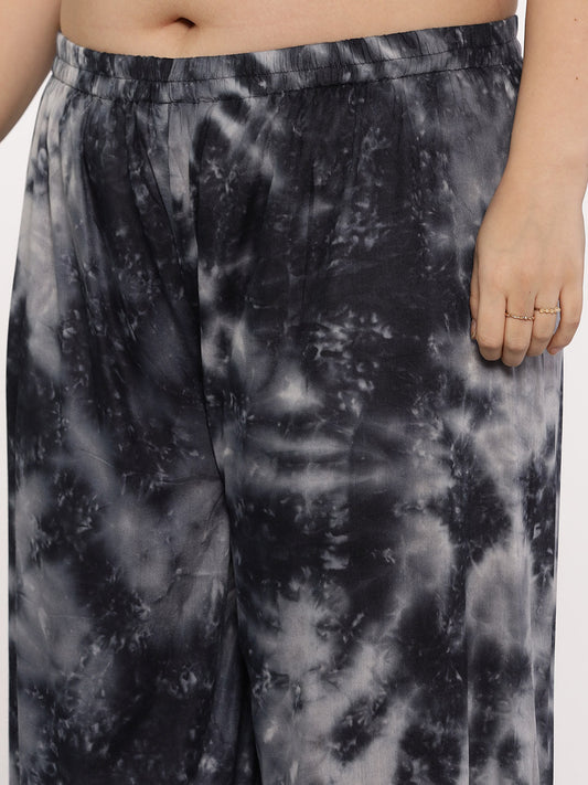 Black TieDye Balloon Salwar