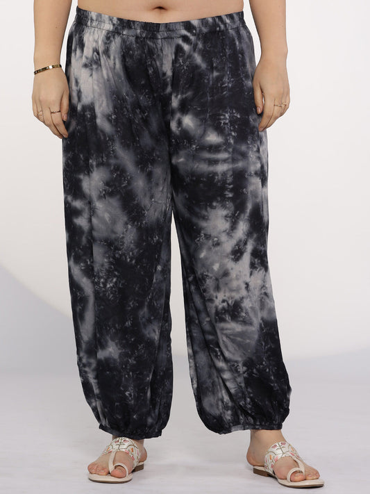 Black TieDye Balloon Salwar