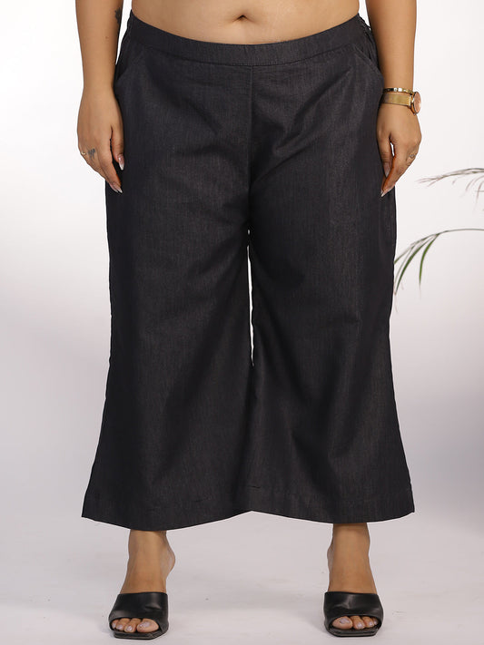 Black denim Culottes