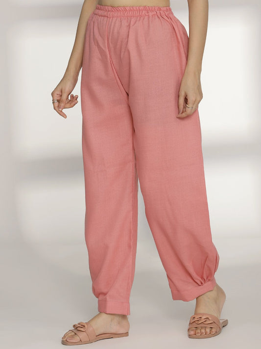 Blush CottonSlub AfghaniSalwar