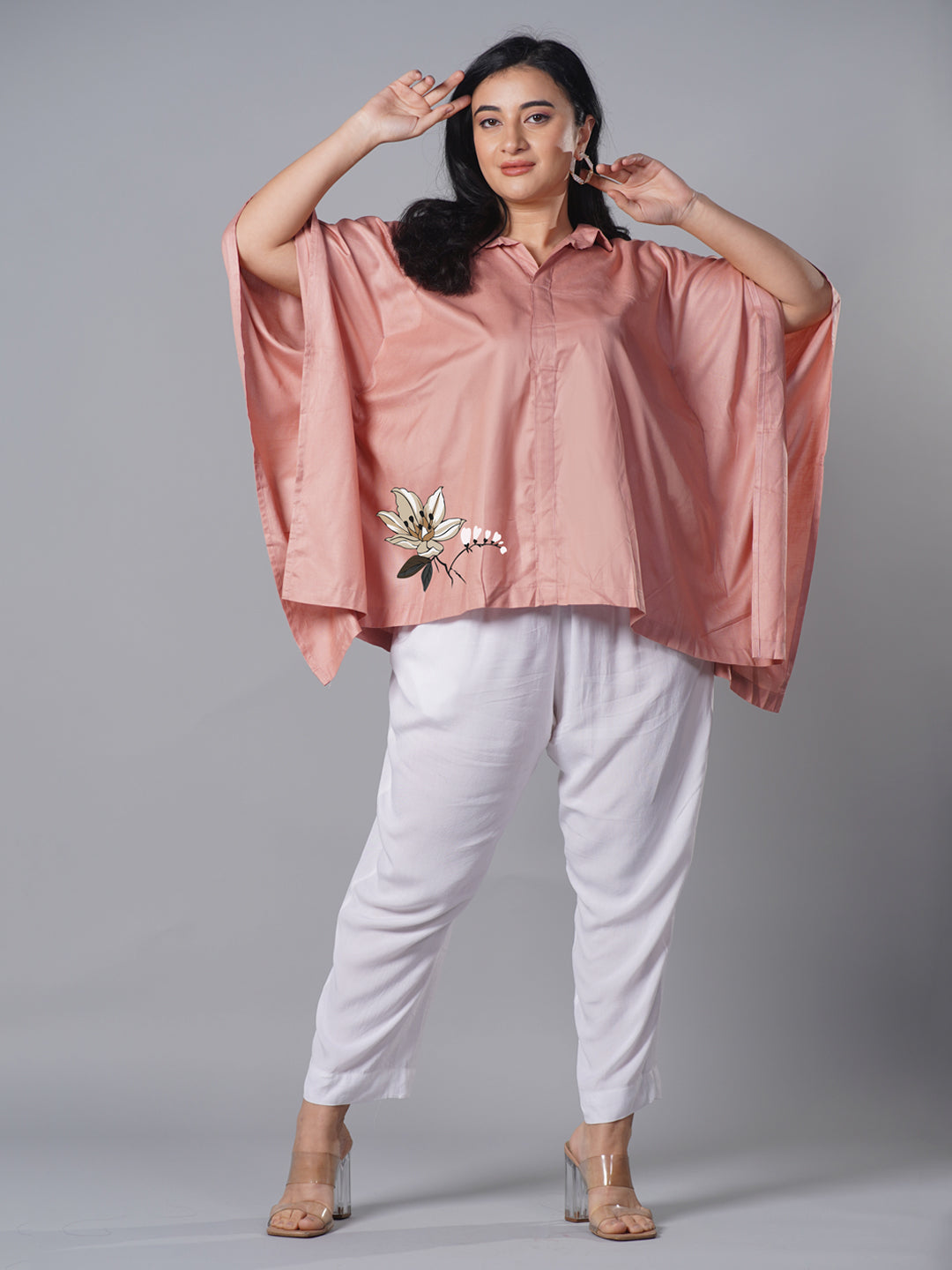 Blush Kaftan Top - Calalily