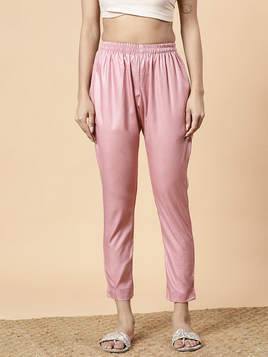 Blush Rayon Pants