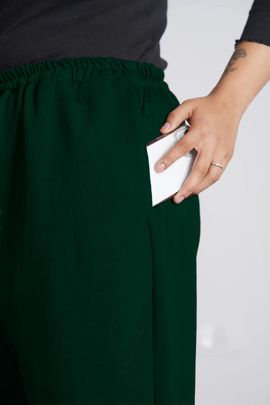 BottleGreen Fleece Palazzo