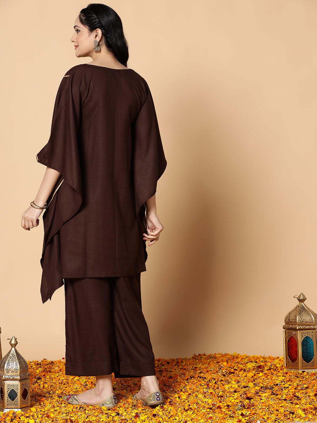 Coffee Festive Kaftan Kurta - Celebrations