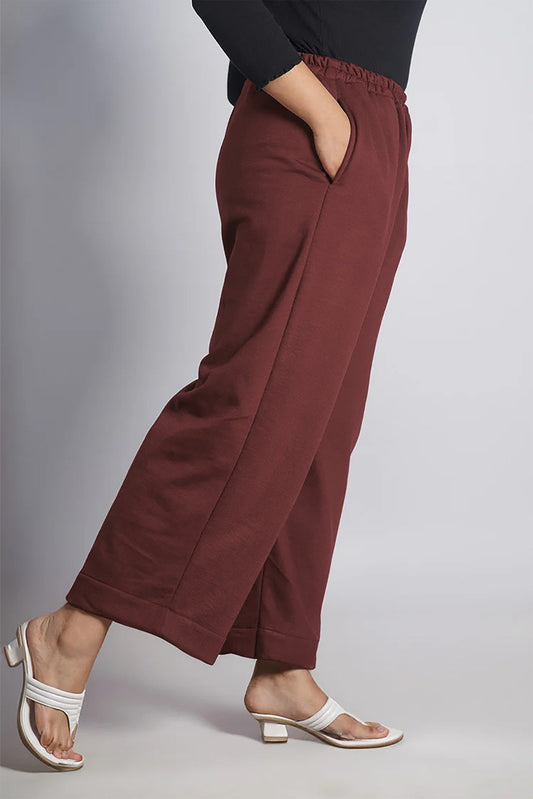 Coffee Fleece Palazzo