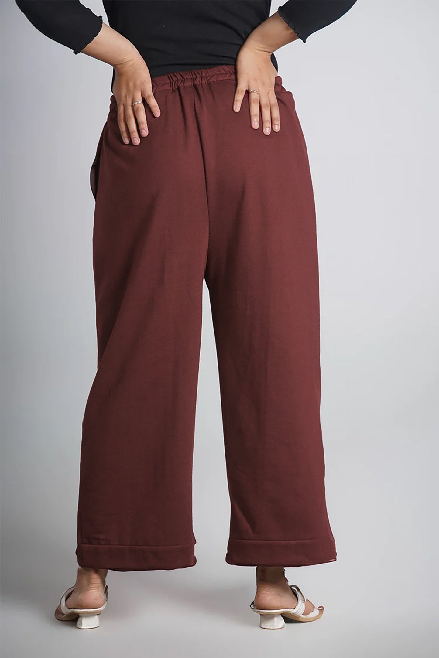 Coffee Fleece Palazzo