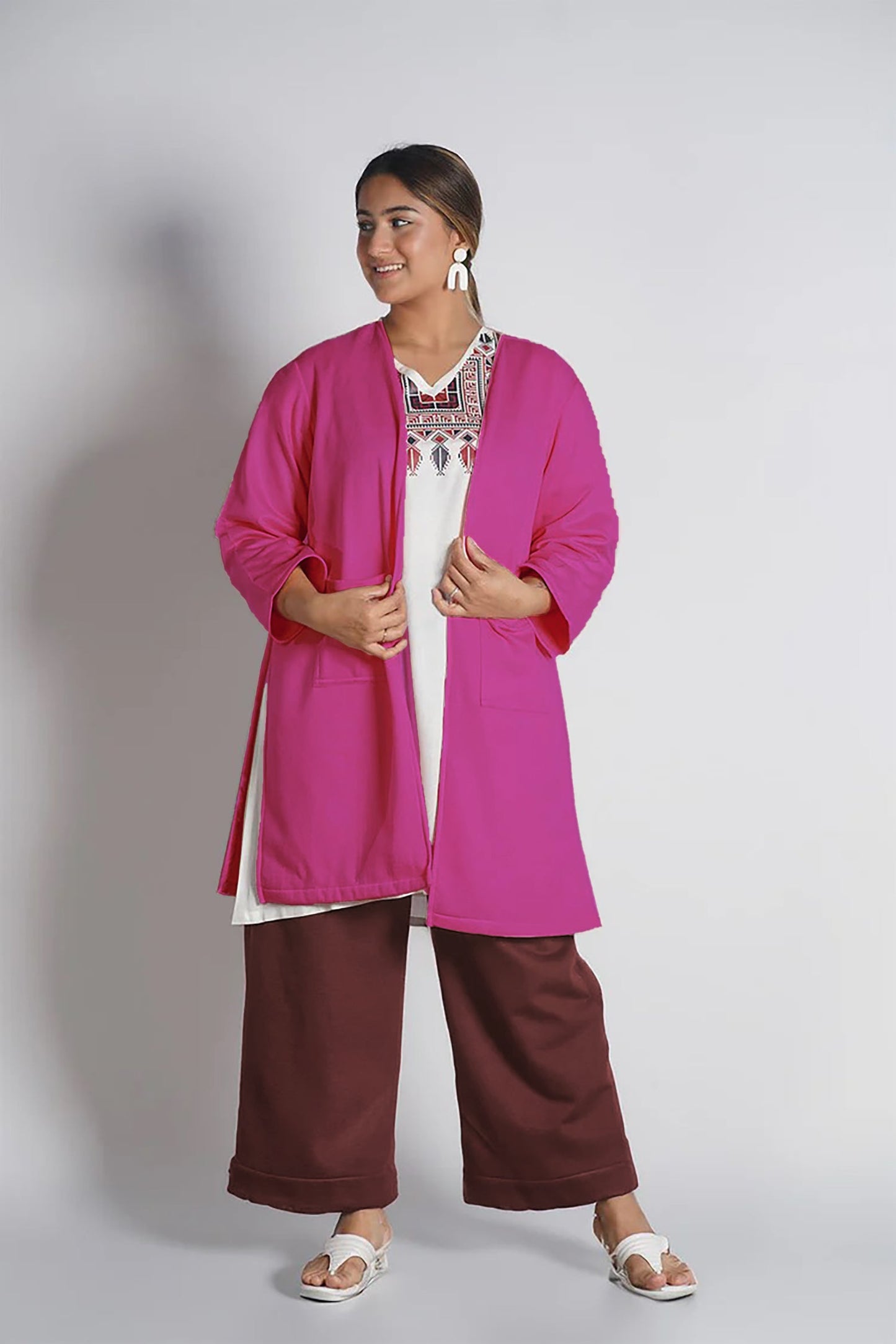 Coffee Fleece Palazzo
