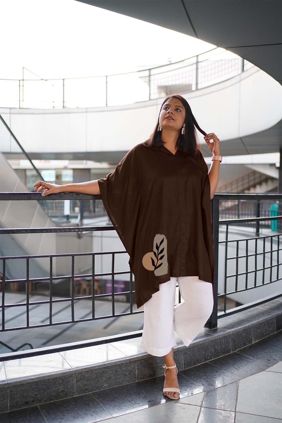 Coffee Rayon ShirtKurta - Registan