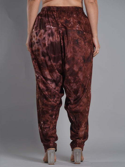 Coffee Rayon TieDyeSalwar