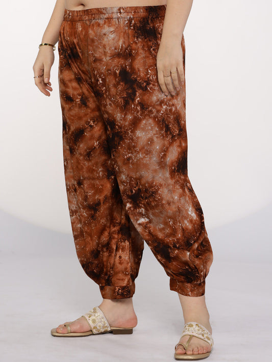 Coffee TieDye AfghaniSalwar