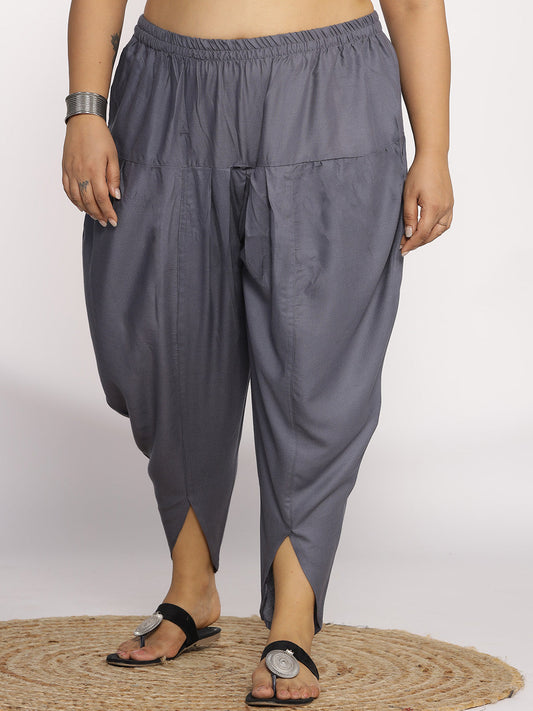 DarkGrey Rayon Tulip Salwar