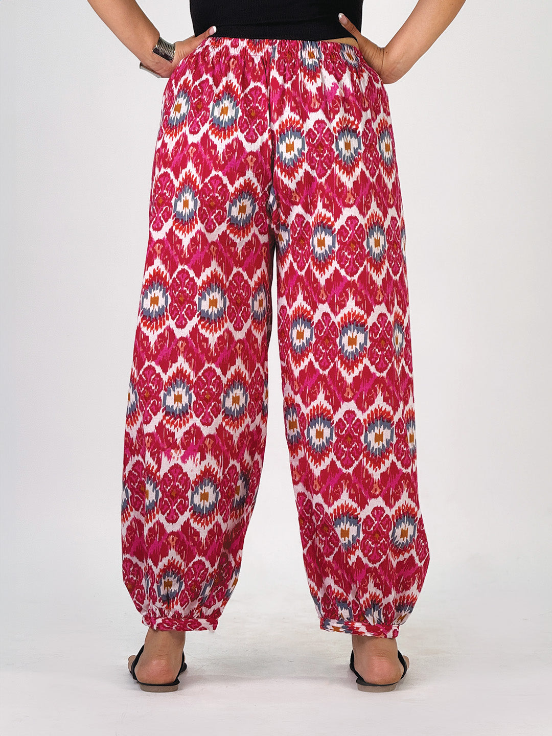 Magenta Ikat Balloon Salwar