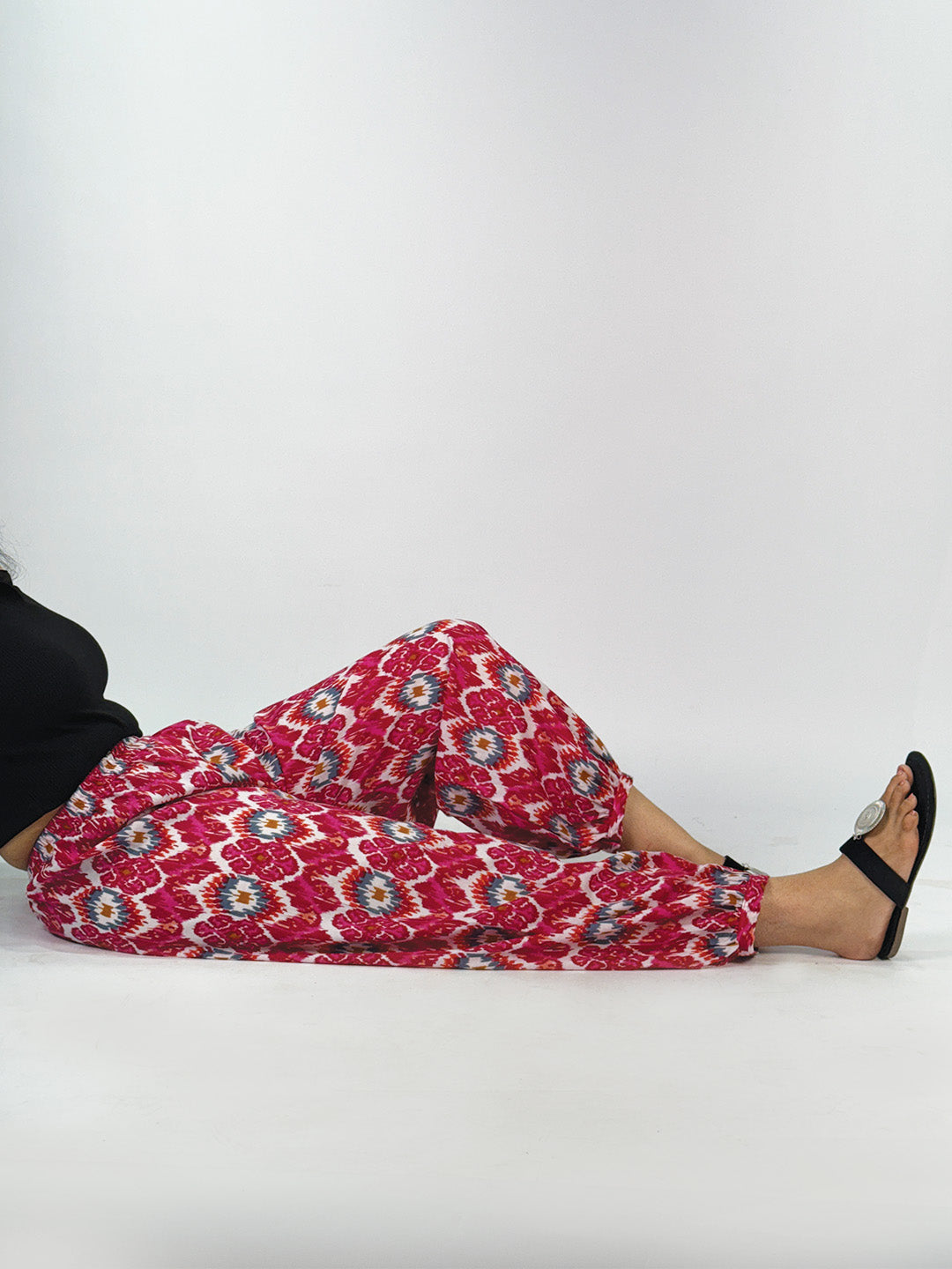 Magenta Ikat Balloon Salwar