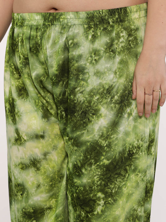 Green TieDye AfghaniSalwar