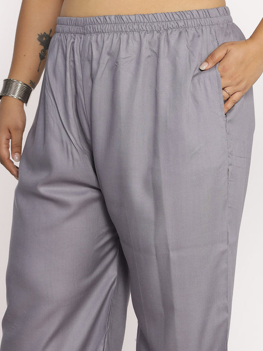 Grey Palazzo Pants