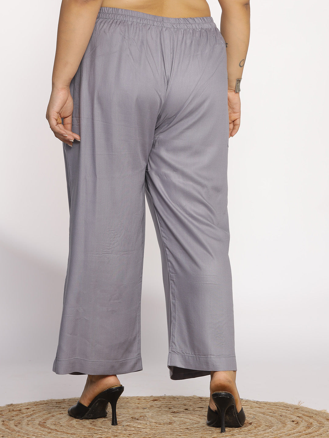 Grey Palazzo Pants