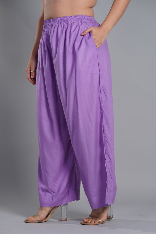 Lavender Palazzo Pants