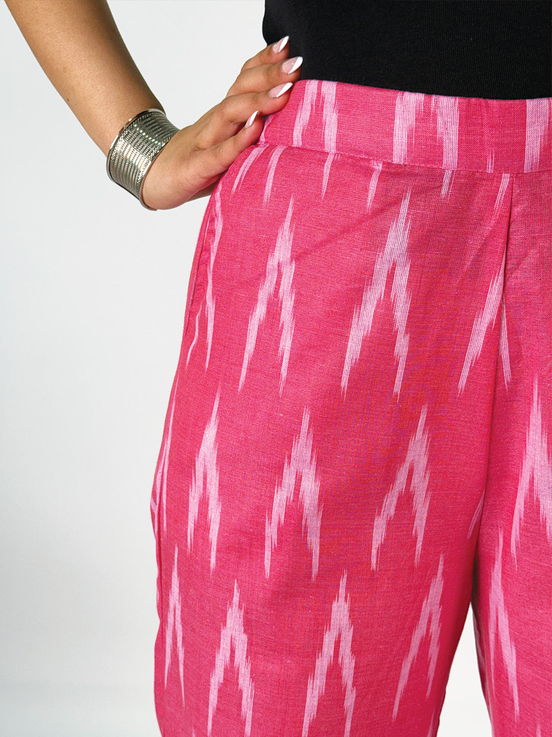 Magenta Ikat Palazzo Pants