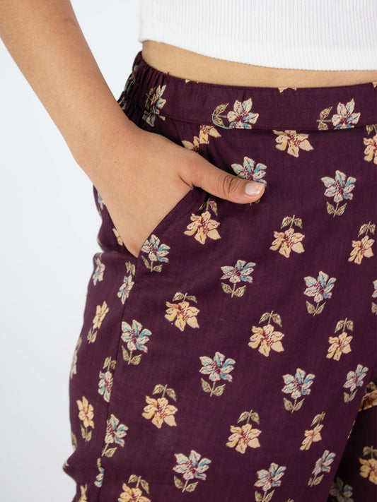 Printed Cotton Palazzo Pants - Juhi