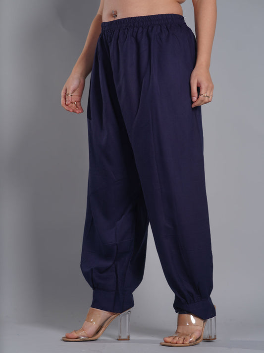 Navy Rayon AfghaniSalwar