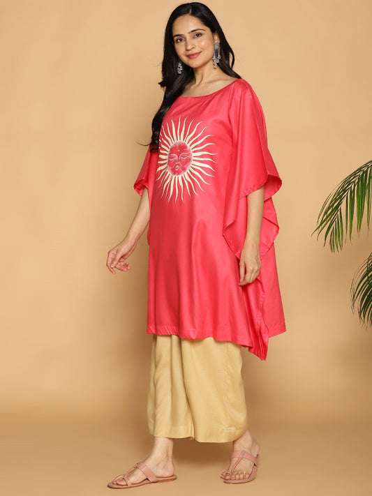 Peach Kaftan Kurta - Bhaskar