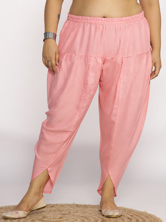 Pink Rayon Tulip Salwar