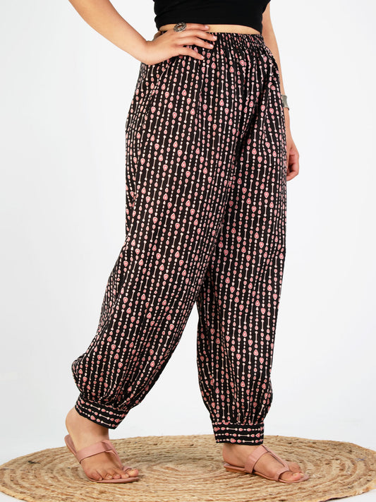 Printed Cotton Afghani Salwar - BlackPearls