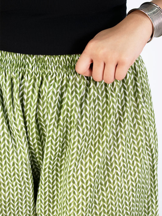 Printed Cotton Afghani Salwar - GreenPrism