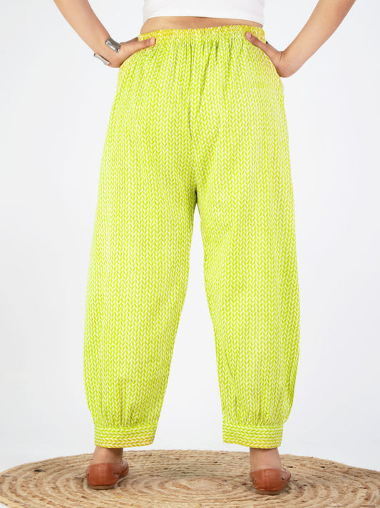 Printed Cotton Afghani Salwar - LimePrism