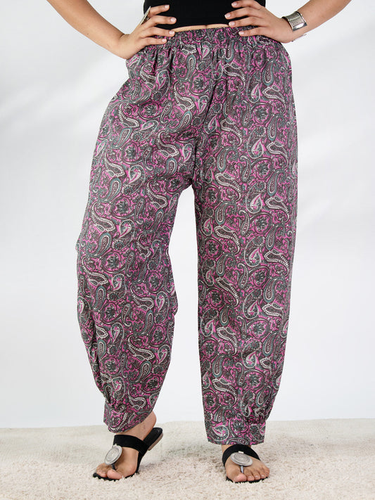 Printed Cotton Afghani Salwar - PinkSwirl