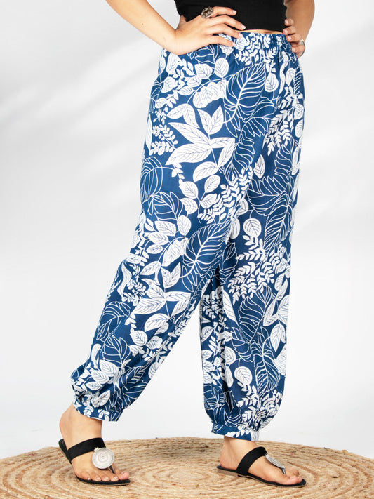 Printed Cotton Balloon Salwar - NavyGrove