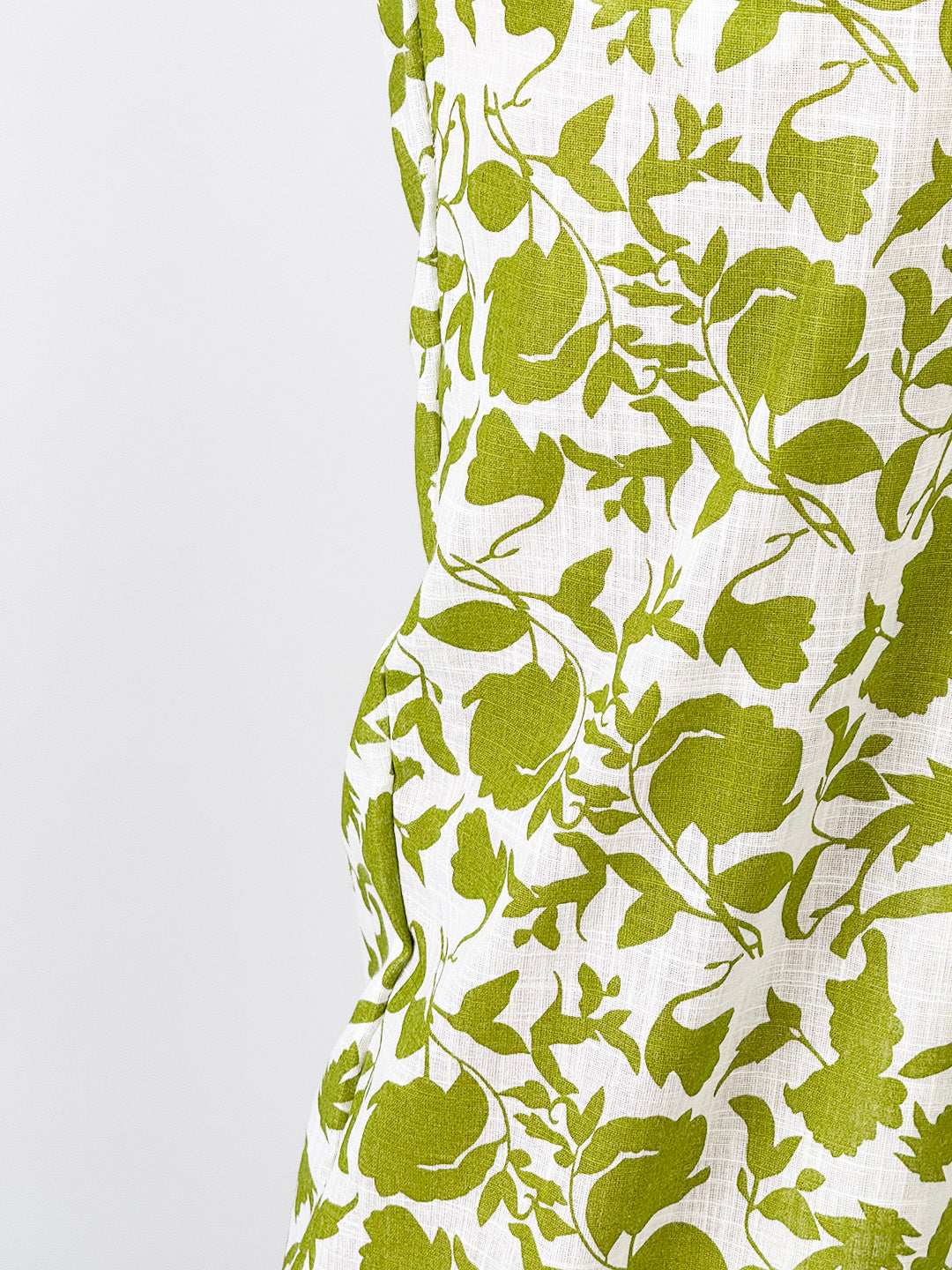 Printed CottonSlub Palazzo Pants - SageBloom