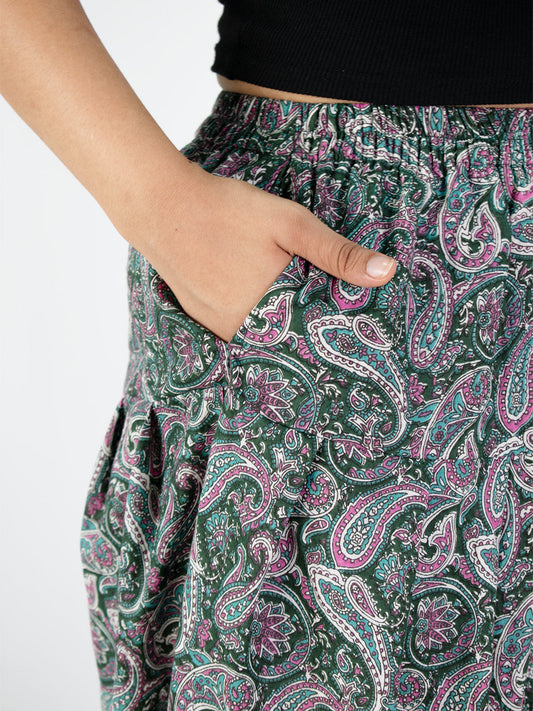 Printed Cotton Tulip Salwar - GreenSwirl