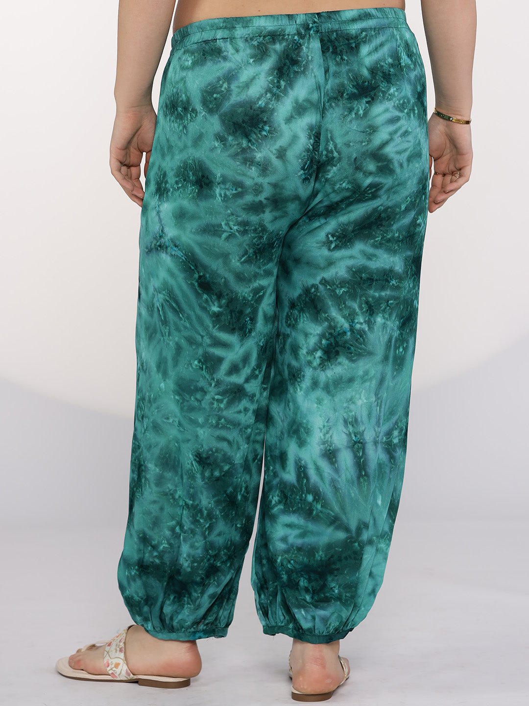 SeaGreen TieDye Balloon Salwar