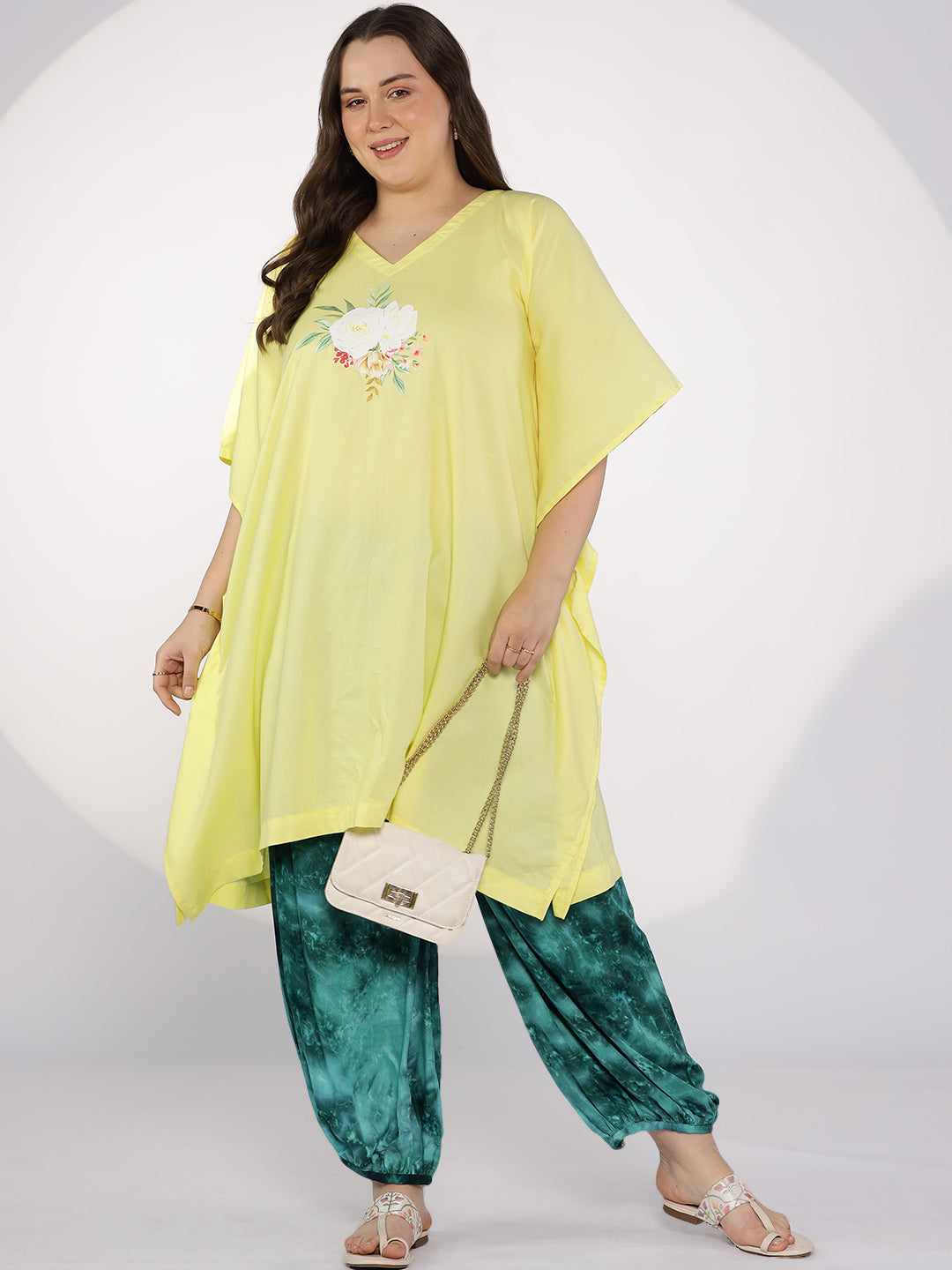 SeaGreen TieDye Balloon Salwar