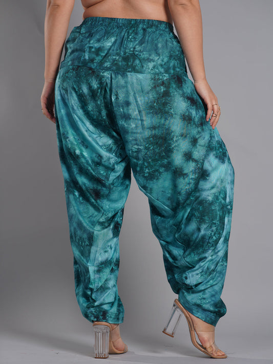 Seagreen Rayon TieDyeSalwar