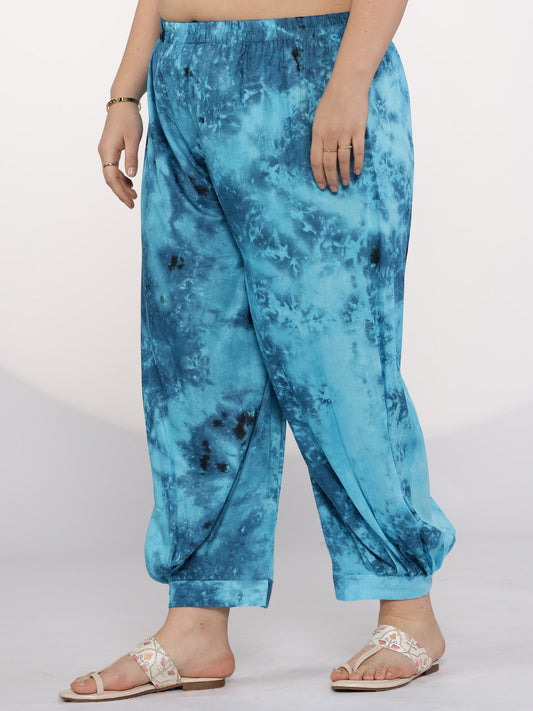 SkyBlue TieDye AfghaniSalwar