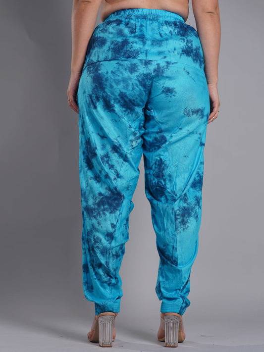 Skyblue Rayon TieDyeSalwar