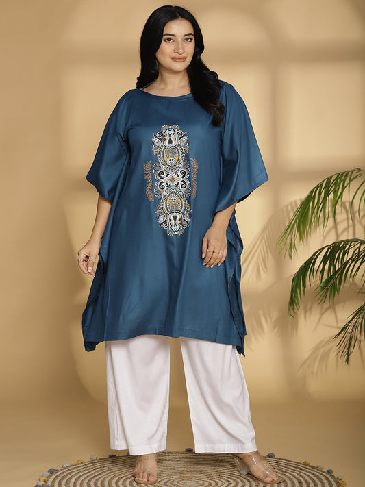 Teal Kaftan Kurta - artistry