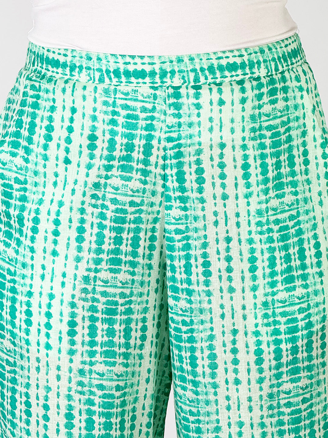 Aqua Rayon Shibori Palazzo