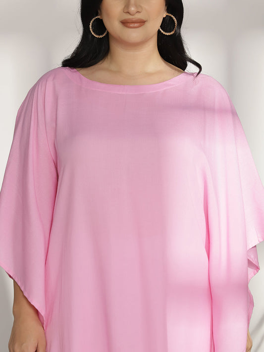 BabyPink LongKurta - Cornflower