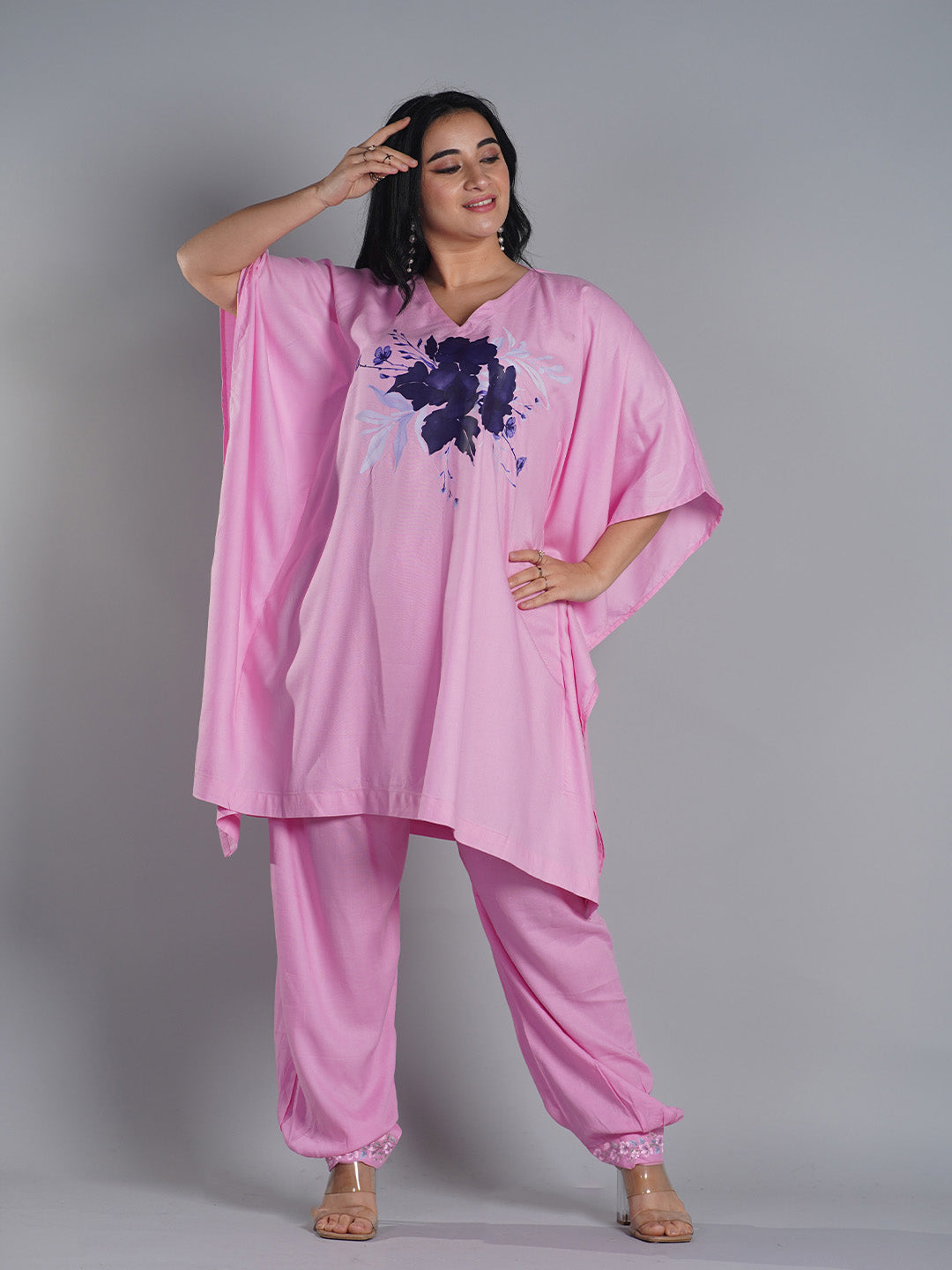 BabyPink Rayon Afghani Salwar - Jardin