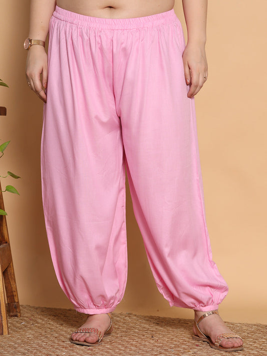 BabyPink Rayon Balloon Salwar