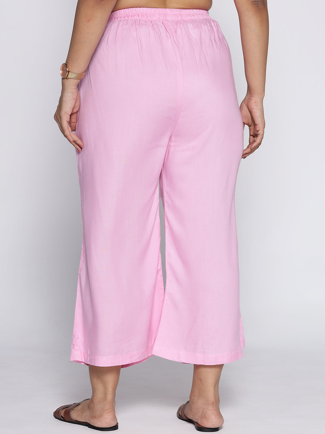 BabyPink Rayon Culottes